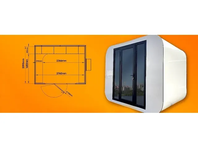 2023 stahlworks eco 3000 tiny house / atelier / kantoor - afbeelding 9 van  9