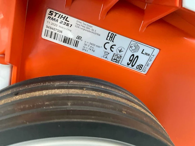 2023 stihl rma 235 accu-grasmaaier body - afbeelding 7 van  8