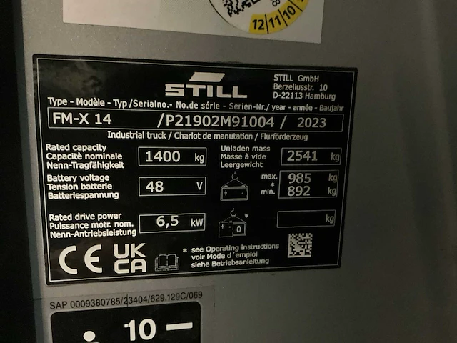 2023 still fm-x14 reach truck - afbeelding 5 van  14