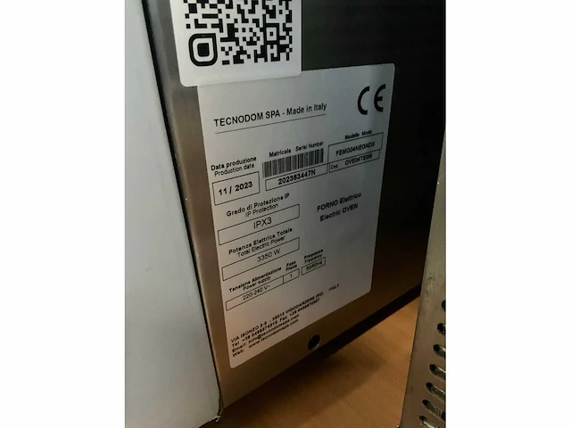 2023 tecnodome ove04te1m heteluchtoven - afbeelding 7 van  7