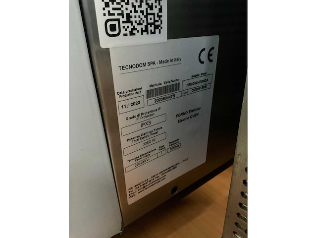 2023 tecnodome ove04te1m heteluchtoven - afbeelding 7 van  7