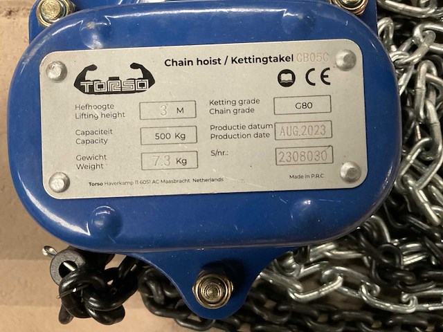 2023 torso kettingtakel - afbeelding 2 van  2