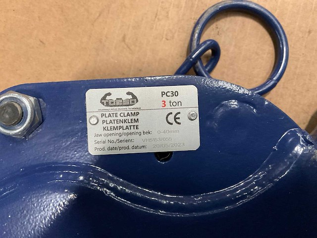 2023 torso pc30 platenklem - afbeelding 2 van  3