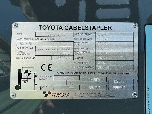 2023 toyota 52-8fdf30 vorkheftruck - afbeelding 36 van  41