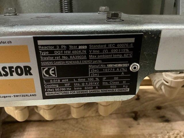 2023 trasfor dot hw480k/n reactor - afbeelding 6 van  6