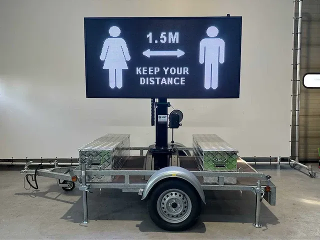 2023 viplex led tekst kar op een aanhanger op accu 220v - afbeelding 20 van  26