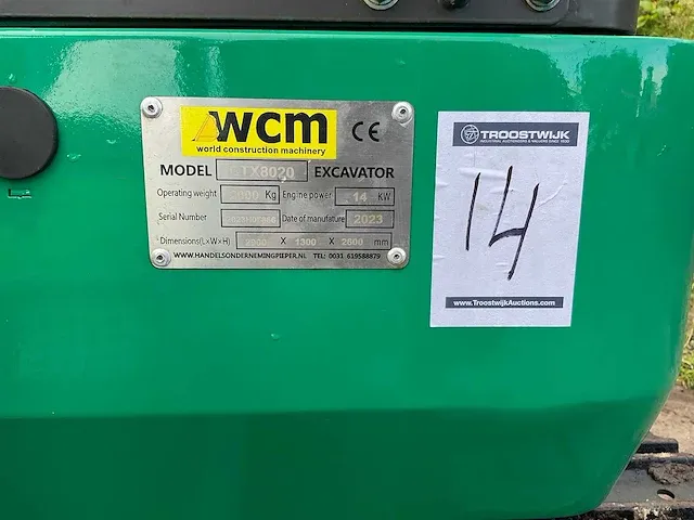 2023 wcm ctx 8020 minigraafmachine - afbeelding 4 van  12