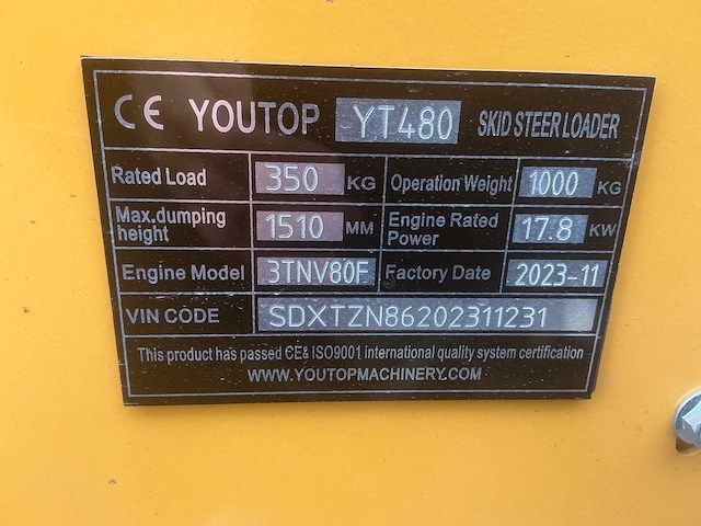 2023 youtop yt480 schranklader - afbeelding 36 van  41