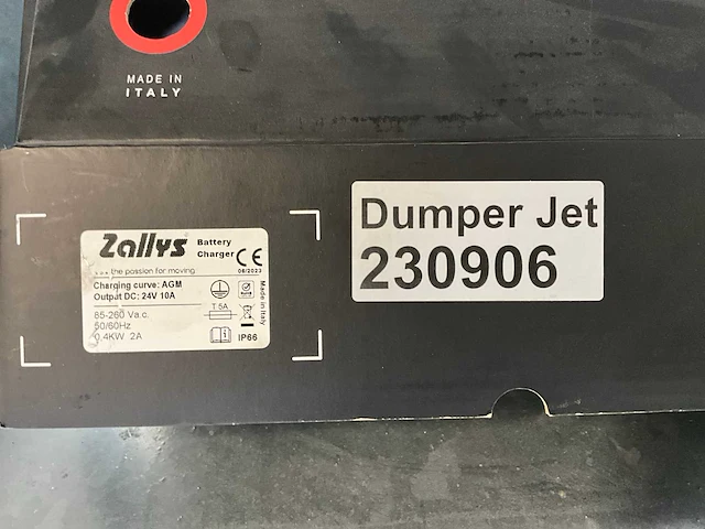 2023 zallys dumper jet elektrische dumper - afbeelding 14 van  22