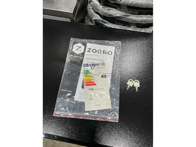 2023 zorro zkb 360 glasdeur koelkast in transporttrolly - afbeelding 2 van  11