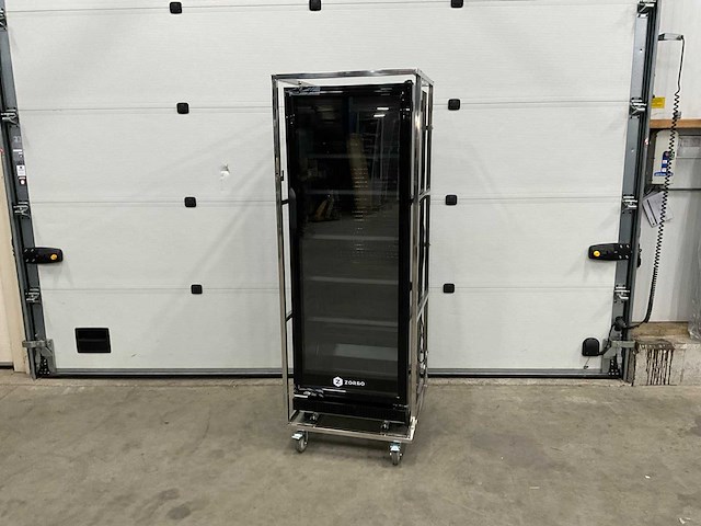 2023 zorro zkb 360 glasdeur koelkast in transporttrolly - afbeelding 1 van  11