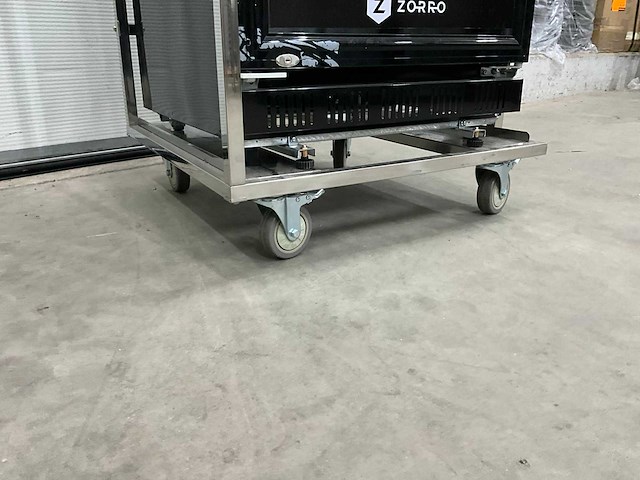 2023 zorro zkb 360 glasdeur koelkast in transporttrolly - afbeelding 10 van  11