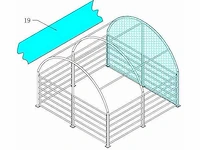 2024 - easy-going - (4x4x3,15 meter) - dierenverblijf / shelter 4 meter - afbeelding 2 van  13