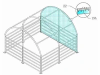 2024 - easy-going - (4x4x3,15 meter) - dierenverblijf / shelter 4 meter - afbeelding 3 van  13