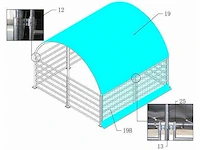2024 - easy-going - (4x4x3,15 meter) - dierenverblijf / shelter 4 meter - afbeelding 8 van  13