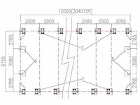 2024 - easygoing - (12x9,15x4,50 meter) - garage tent / opslag shelter 304015r - afbeelding 2 van  10