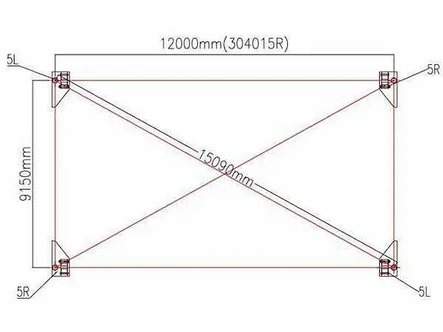 2024 - easygoing - (12x9,15x4,50 meter) - garage tent / opslag shelter 304015r - afbeelding 10 van  10