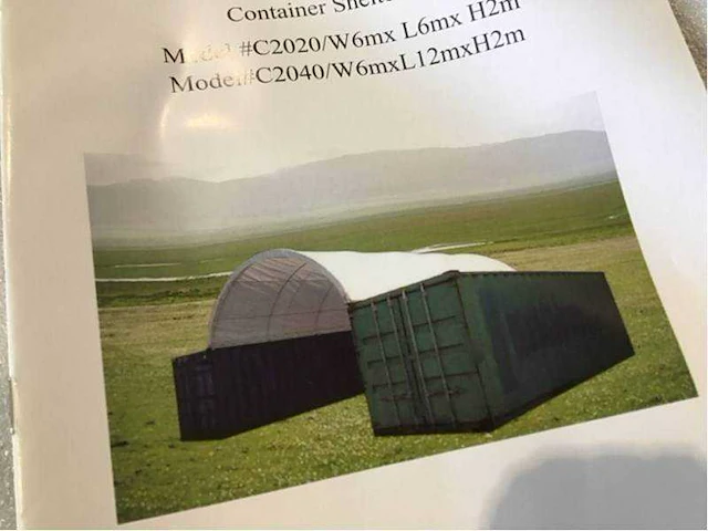 2024 - easygoing - (6x6x2 meter) - shelter canopy / tent between 2 containers c2020 - afbeelding 9 van  28