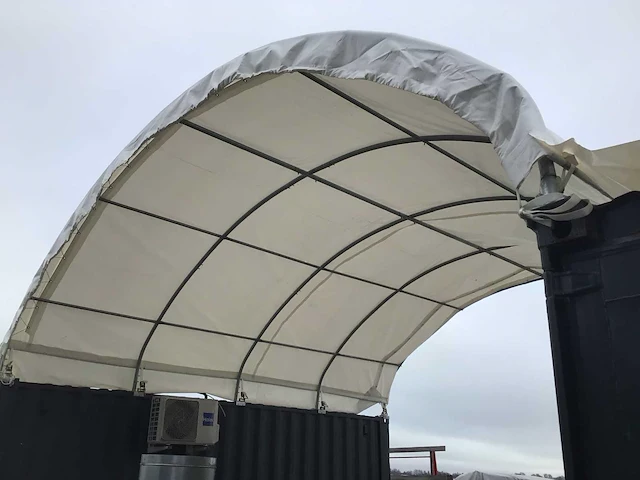 2024 - easygoing - (6x6x2 meter) - shelter canopy / tent between 2 containers c2020 - afbeelding 24 van  28