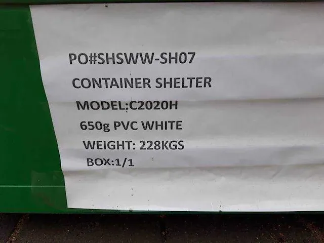 2024 - easygoing - (6x6x2 meter) - shelter overkapping / tent tussen 2 containers c2020h - afbeelding 8 van  18