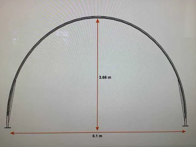 2024 - easygoing - (9,10x6,10x3,65 meter) - garage / tent / opslag shelter 203012r - afbeelding 2 van  18