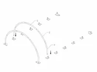 2024 - easygoing - (9,10x6,10x3,65 meter) - garage / tent / opslag shelter 203012r - afbeelding 3 van  18
