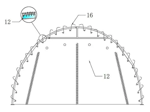 2024 - easygoing - (9,10x6,10x3,65 meter) - garage / tent / opslag shelter 203012r - afbeelding 5 van  18