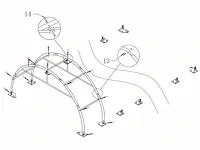 2024 - easygoing - (9,10x6,10x3,65 meter) - garage / tent / opslag shelter 203012r - afbeelding 6 van  18