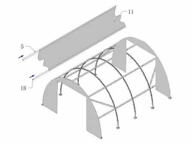 2024 - easygoing - (9,10x6,10x3,65 meter) - garage / tent / opslag shelter 203012r - afbeelding 11 van  18