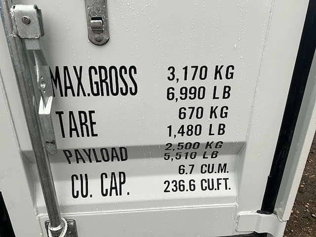 2024 - gmpu - 2024 - 7ft - opslag container met zijdeur en raam - afbeelding 19 van  26