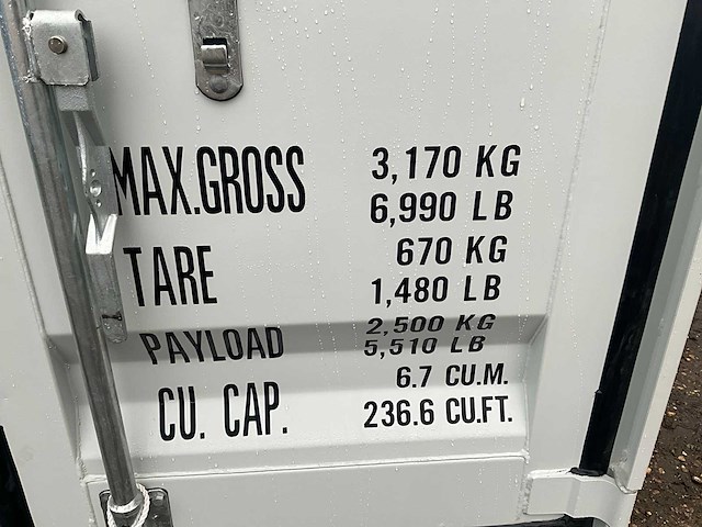 2024 - gmpu - 2024 - 7ft - opslag container met zijdeur en raam - afbeelding 19 van  26
