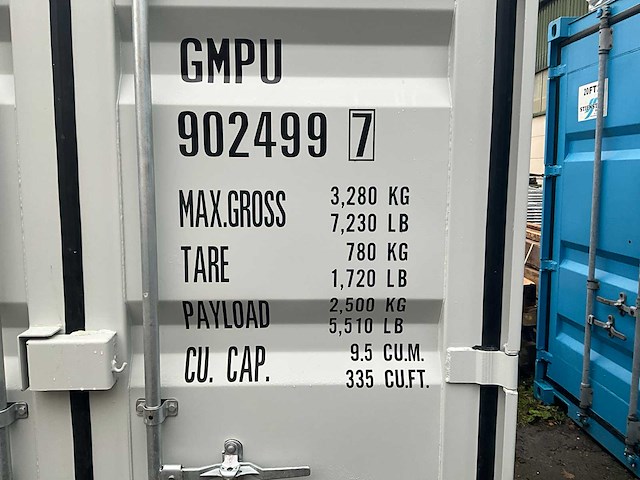 2024 - gmpu - 2024 - 8ft - opslag container met zijdeur en raam - afbeelding 20 van  28