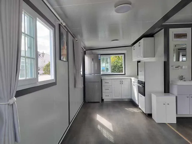 2024 - greenfield - douche / toilet / keuken / 2 slaapkamers - tiny house / atelier / tuinkantoor / mantelzorg - afbeelding 4 van  43