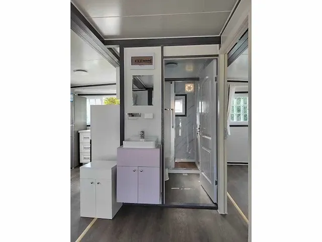 2024 - greenfield - douche / toilet / keuken / 2 slaapkamers - tiny house / atelier / tuinkantoor / mantelzorg - afbeelding 6 van  43