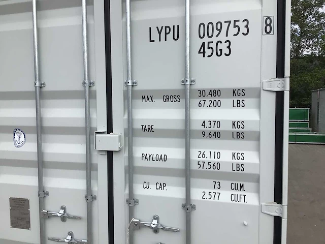2024 - lypu - 40 ft hq met 2 sidedoors - opslag container - afbeelding 19 van  21