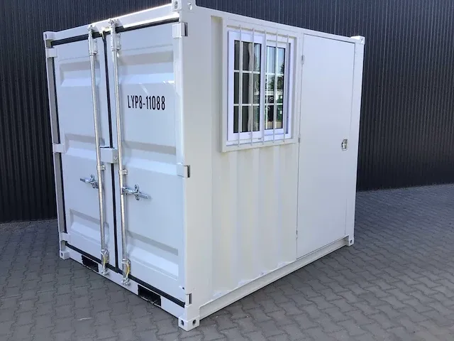 2024 - lypu - 8ft - opslag container met zijdeur en raam - afbeelding 1 van  25