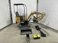 2024 agt h12r graafmachine met hydraulische grondboor en extra bakken; type motor r420 - afbeelding 7 van  16