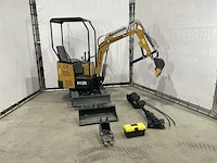 2024 agt h12r graafmachine met hydraulische grondboor en extra bakken; type motor r420 - afbeelding 8 van  16