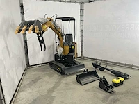 2024 agt h12r graafmachine met hydraulische grondboor en extra bakken; type motor r420 - afbeelding 10 van  16