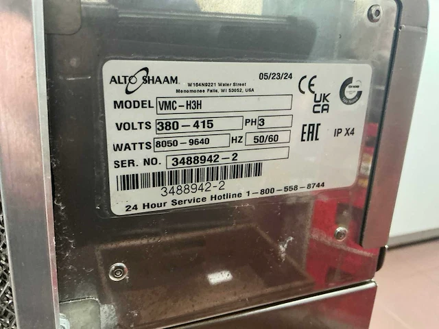 2024 alto shaam vector vmc-h3h 3x 1/1 gn rh deluxe + wifi combisteamer - afbeelding 5 van  13