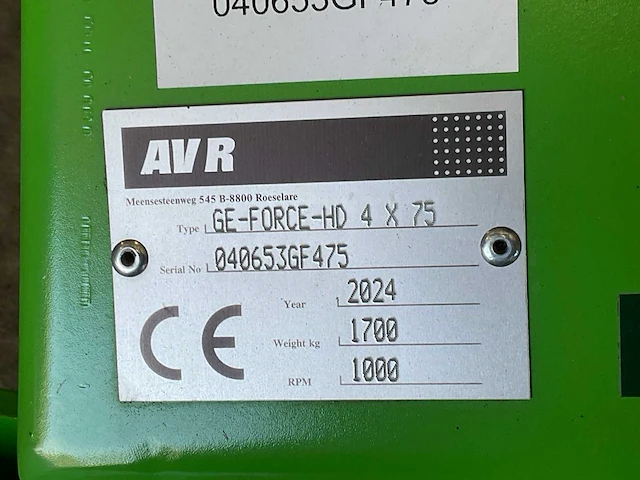 2024 avr ge-force-hd 4 x 75 rijenfrees - afbeelding 14 van  21