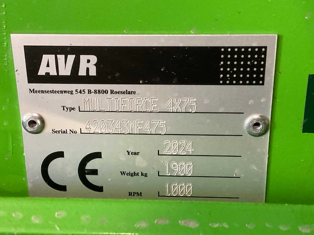 2024 avr multiforce 4 x 75 rijenfrees - afbeelding 9 van  17