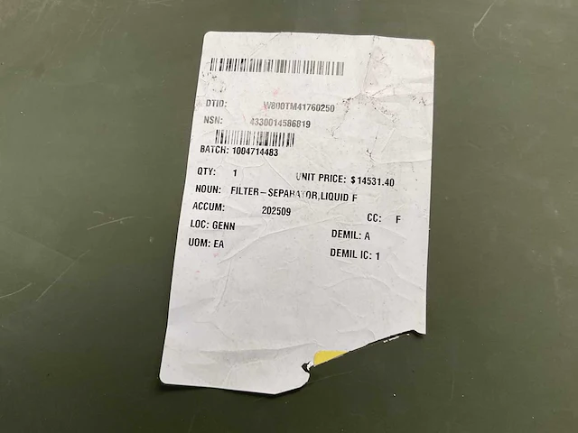 2024 beta systems 205fs-z001 liquid separator filter - afbeelding 6 van  7