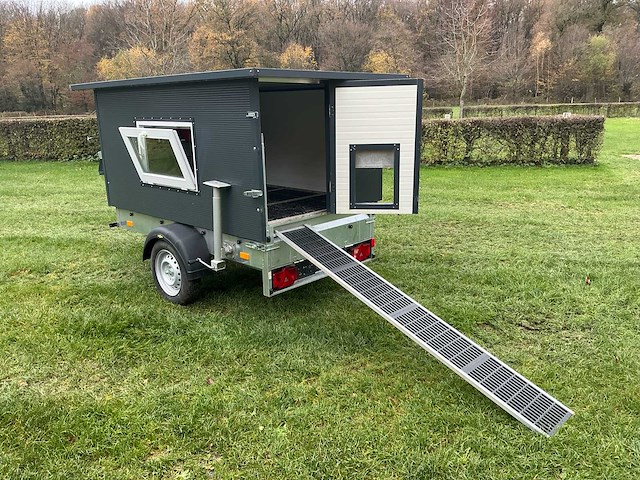 2024 bogi/humbaur kippenmobiel veeaanhangwagen/mobiel kippenhok - afbeelding 18 van  24