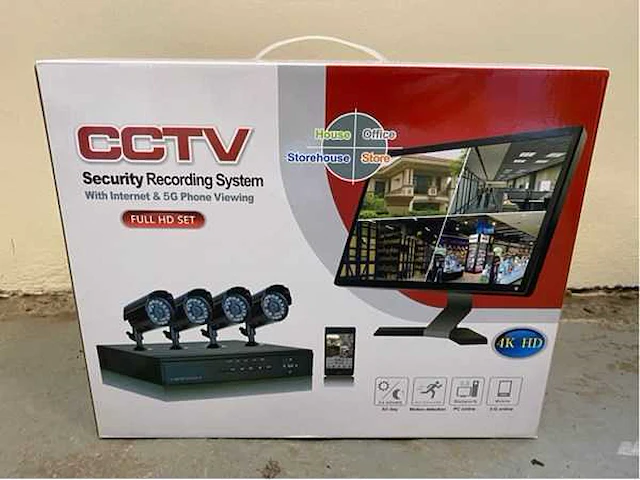 2024 cctv aprica 4 camera’s beveiligingscamerasysteem - afbeelding 1 van  5