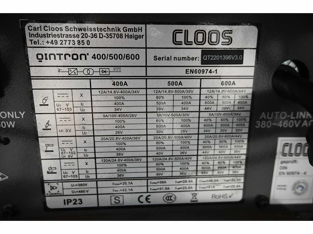 2024 cloos qineo qintron 500 lasapparaat met cloos wf-100-4 eza feed unit - afbeelding 8 van  8