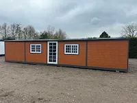 2024 compleet deluxe 12x6 meter mobiele woonunit met 3 slaapkamers en keuken 73m3