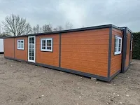 2024 compleet deluxe 12x6 meter mobiele woonunit met 3 slaapkamers en keuken 73m3 - afbeelding 34 van  52