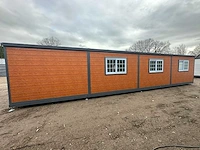 2024 compleet deluxe 12x6 meter mobiele woonunit met 3 slaapkamers en keuken 73m3 - afbeelding 2 van  52