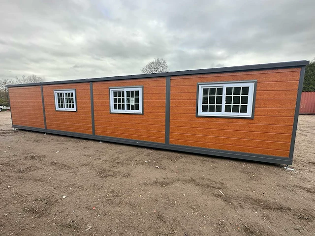 2024 compleet deluxe 12x6 meter mobiele woonunit met 3 slaapkamers en keuken 73m3 - afbeelding 3 van  52